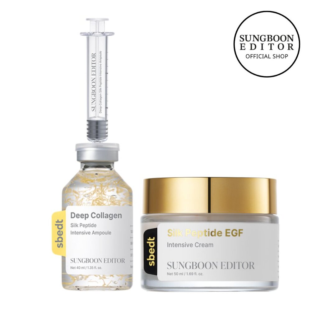 [Sungboon] Silk Lifting Peptide Ampoule & Deep Collagen Cream Set